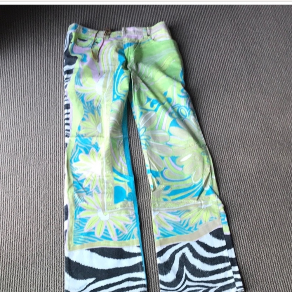 ISO CAVALLI ZEBRA FLORAL MULTICOLOR JEANS